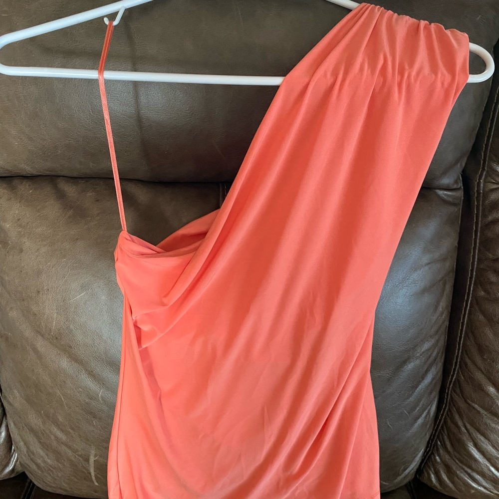 NWOT The Limited Peach One Shoulder Top - Size M